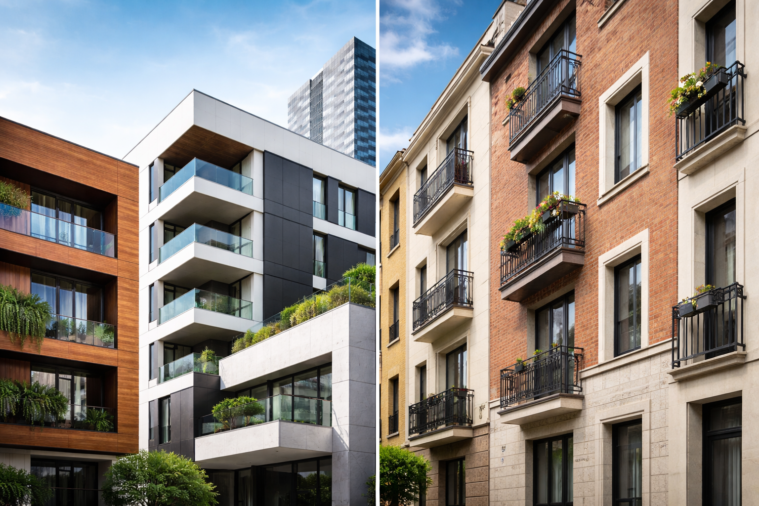 HPL exterior cladding vs traditional facade