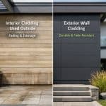 Interior vs exterior wall cladding for both residential & commercial setups